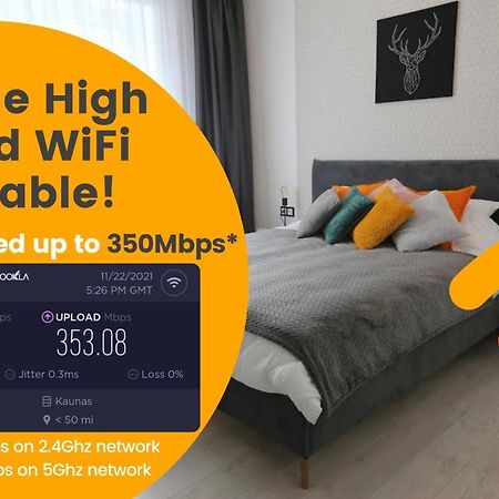 Comfy 2 Room Apartment - Free Parking - 350Mbps Wifi - Netflix Kaunas Exterior foto